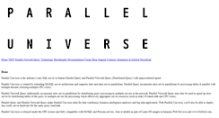 Desktop Screenshot of paralleluniverse-inc.com