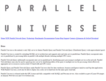 Tablet Screenshot of paralleluniverse-inc.com